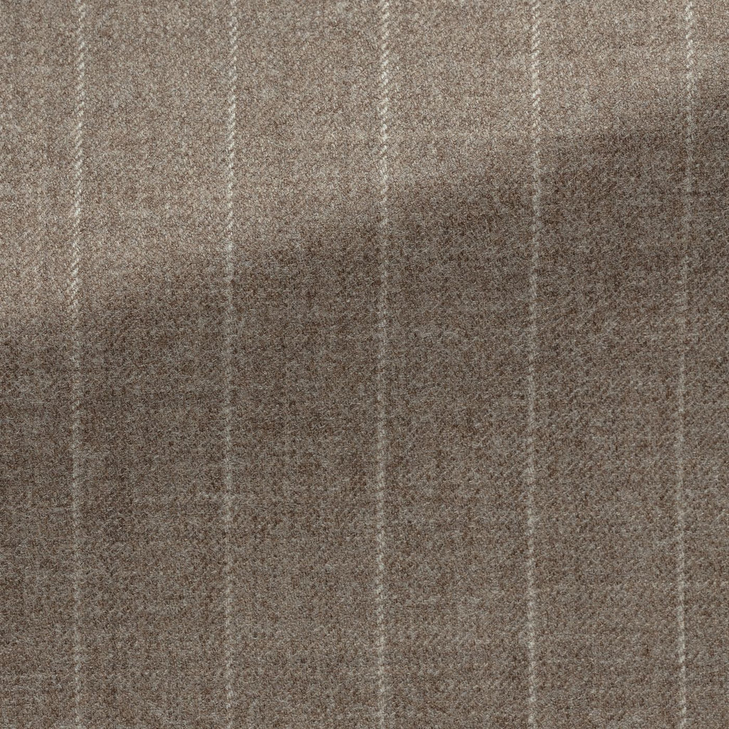 Loro-Piana-Light-Mocha-Wool-Twill-With-Light-Brown-StripesPC18290gr Fabric