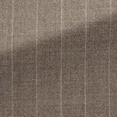 Loro-Piana-Light-Mocha-Wool-Twill-With-Light-Brown-StripesPC18290gr Fabric