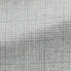 Carlo Barbera Smoke Grey Wool Cashmere With Tonal Glencheck Inspiration