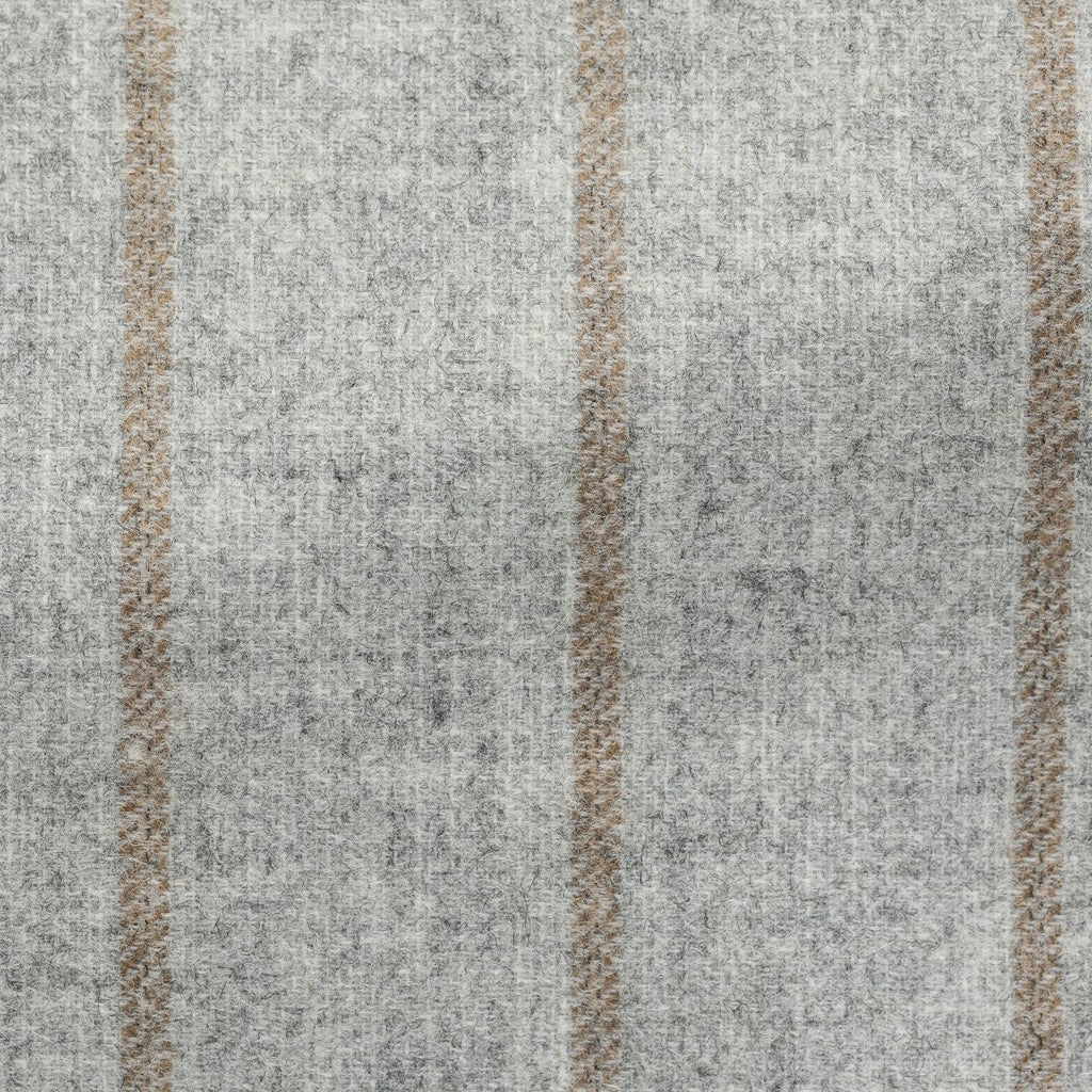 Ferla Stone Grey Alpaca Wool Blend With Cinnamon Stripe Inspiration