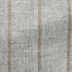 Ferla Stone Grey Alpaca Wool Blend With Cinnamon Stripe Inspiration