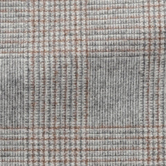 Ferla Ice Grey Wool Alpaca Blend With Grey Cinnamon Glencheck Inspiration