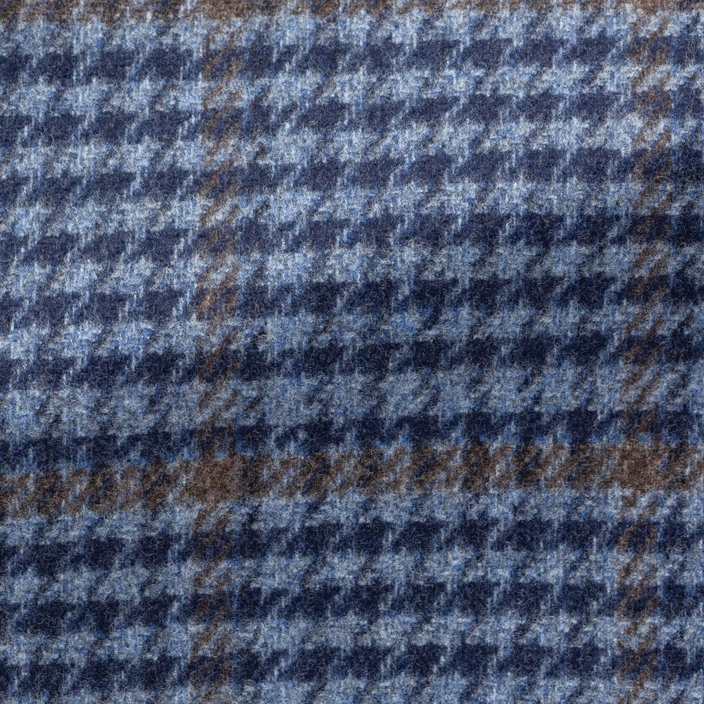 Loro-Piana-Two-Blue-Wool-Cashmere-Houndstooth-With-Brown-OvercheckPC21280gr Fabric