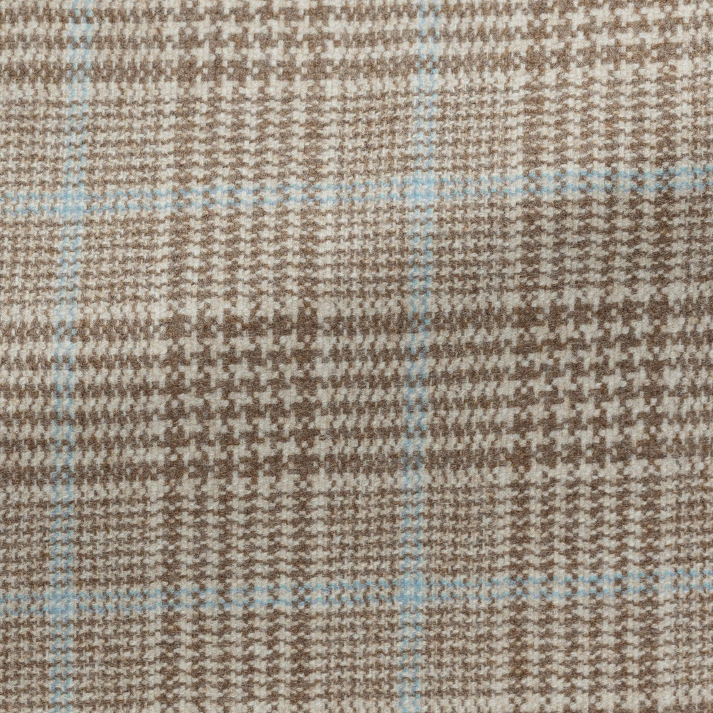 Loro-Piana-Tan-Wool-Cashmere-Glencheck-With-Light-Blue-OvercheckPC21320gr Fabric