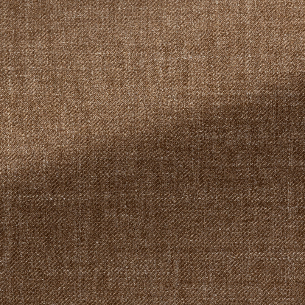 Di Pray Caramel Wool, Silk & Linen Twill