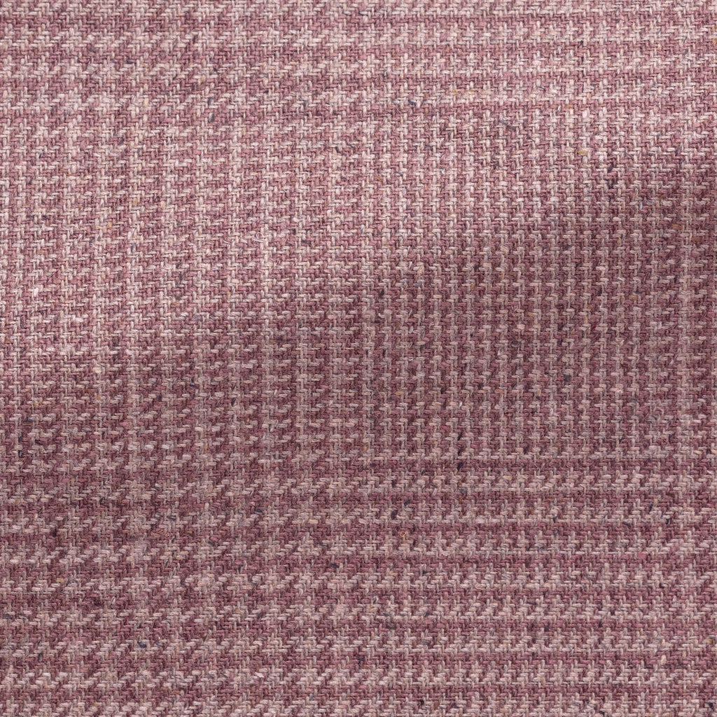 Di Pray Mauve & Light Pink Pure Silk Glencheck