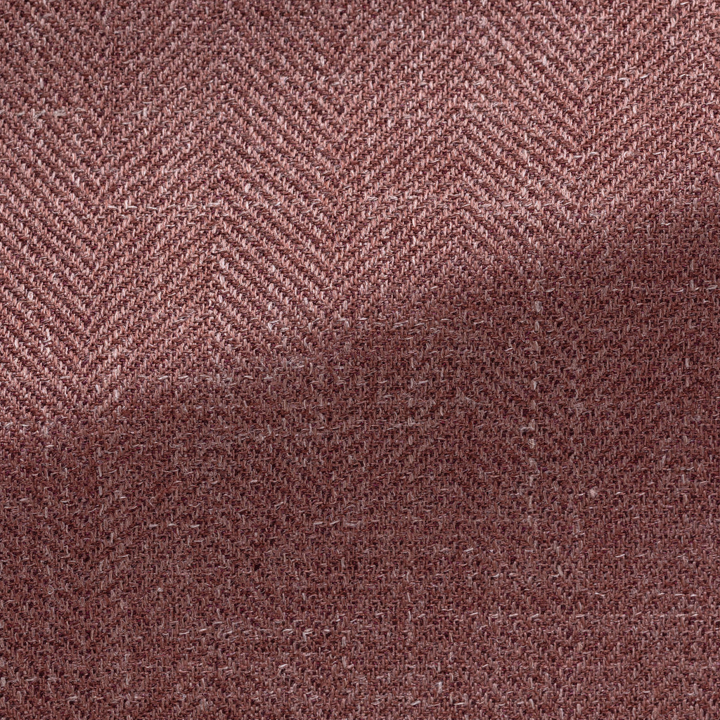 Di Pray Plum Wool, Silk & Linen Herringbone