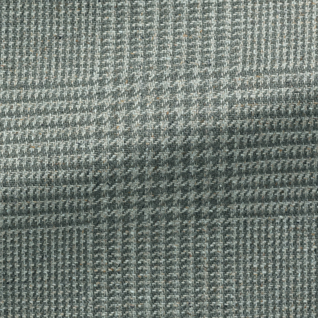 Di Pray Sage & Light Green Pure Silk Glencheck