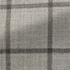 Loro-Piana-Bone-Sharkskin-Wool-Silk-Cashmere-With-Dark-Brown-WindowpanePC15280gr Fabric