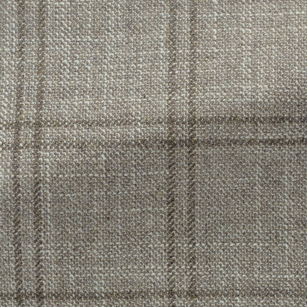 Loro-Piana-Oatmeal-Wool-Silk-Cashmere-With-Taupe-Double-WindowpanePC17280gr Fabric