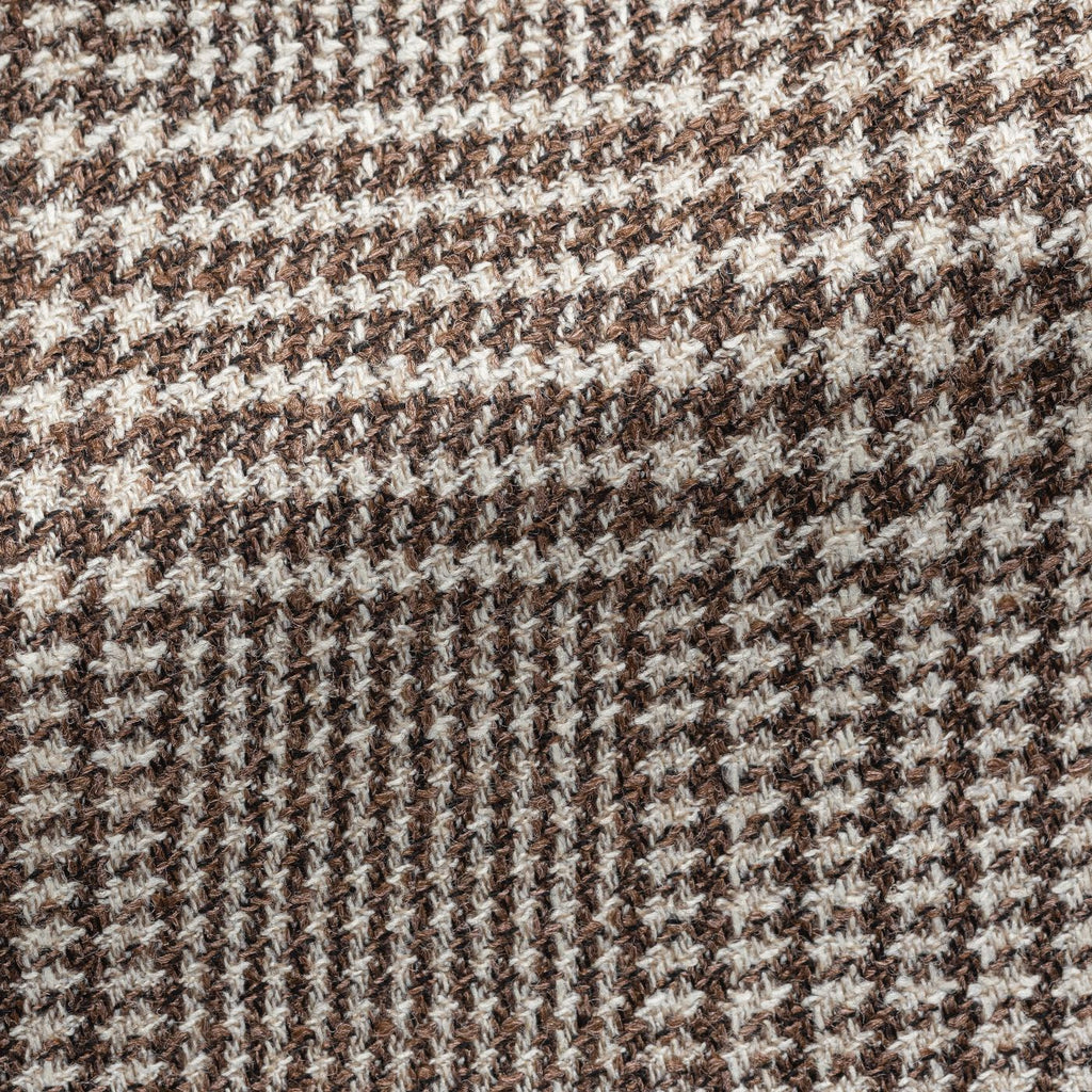 Cerruti-Beige-Brown-Wool-Silk-With-GlencheckPC13300gr Fabric