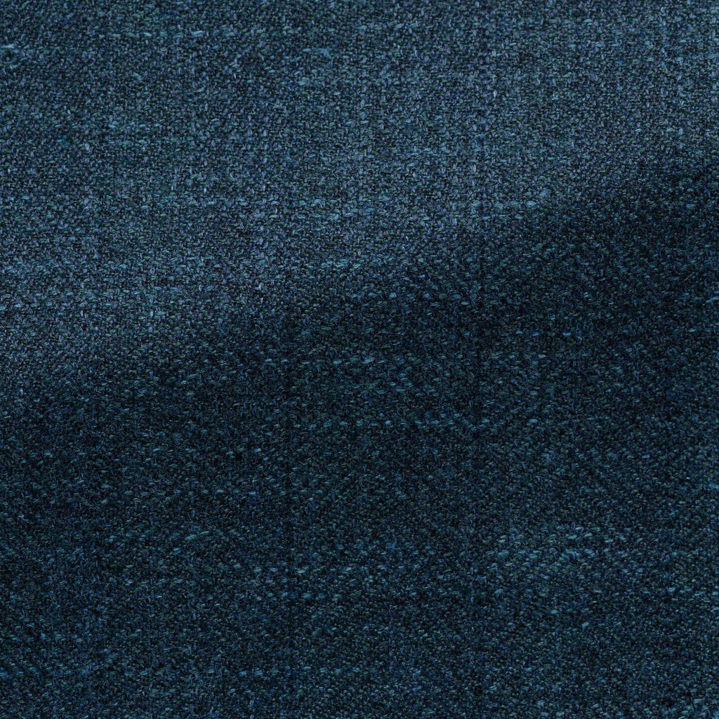 Drago-Petrol-Mélange-Wool-Silk-Linen-Subtle-HerringbonePC14280gr Fabric