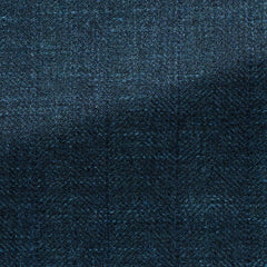 Drago-Petrol-Mélange-Wool-Silk-Linen-Subtle-HerringbonePC14280gr Fabric