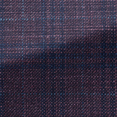 Loro-Piana-Indigo-Blue-Plum-Wool-Silk-With-Mixed-Blue-GlencheckPC17320gr Fabric