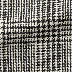 Ferla-Black-White-Wool-Alpaca-Silk-GlencheckPC19320gr Fabric