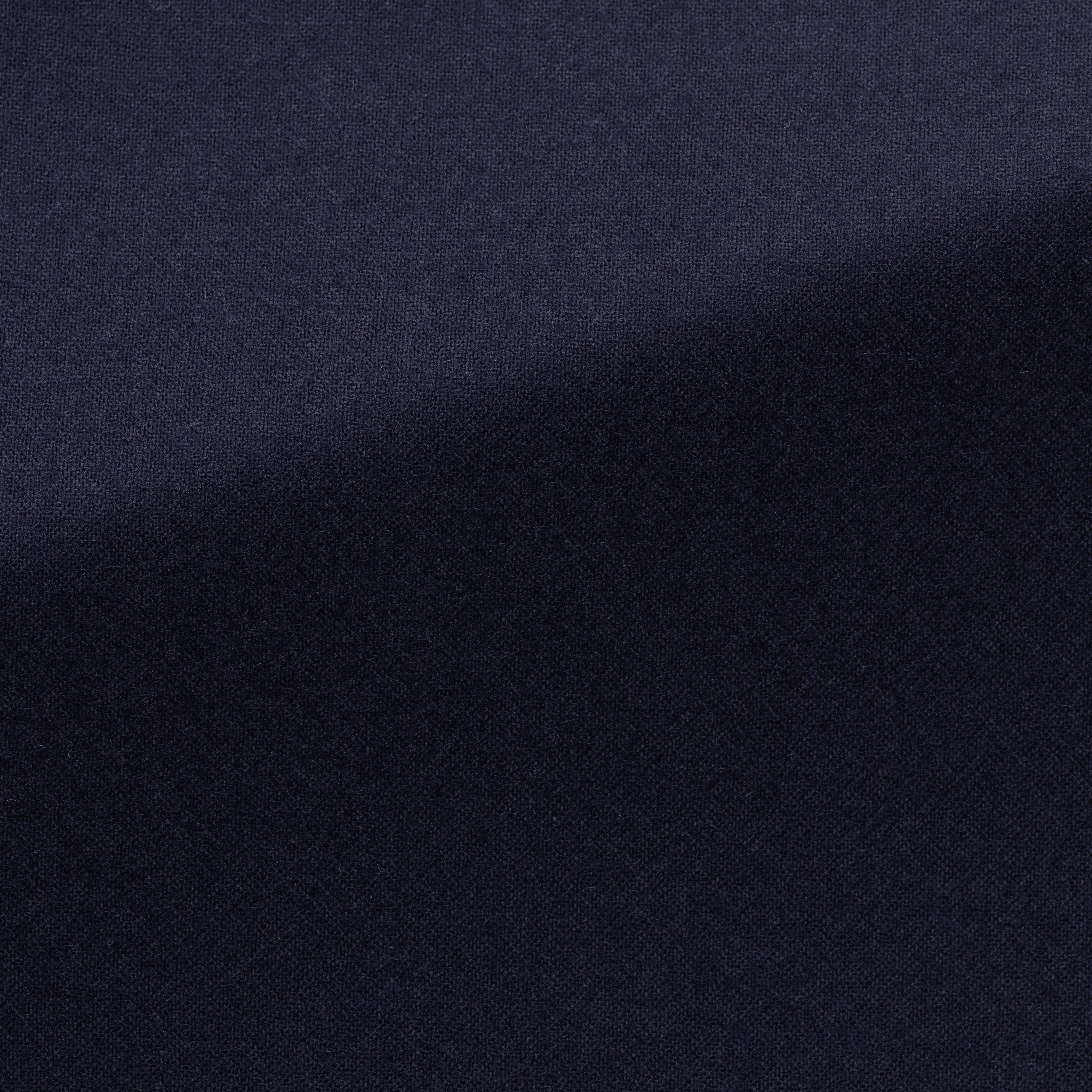 Loro Piana Navy Blue Stretch Cashmere Plain Weave