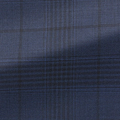Possencollection Dark Blue Black S130 Wool Doppio Glencheck Inspiration