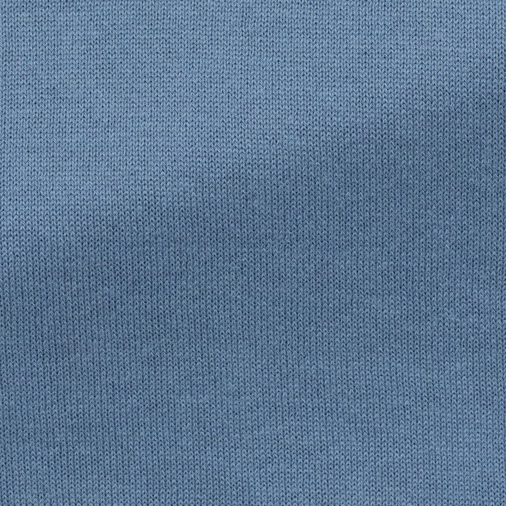 Bresciane Denim Blue Cotton & Silk Knit