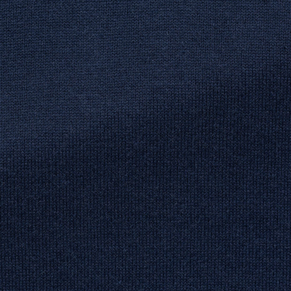 Bresciane Navy Blue Cotton & Silk Knit