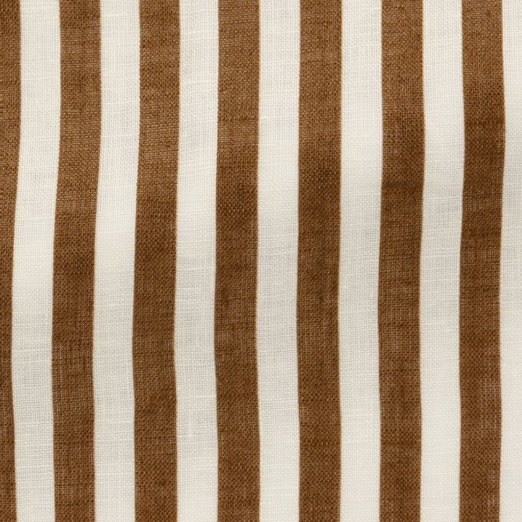 White-Linen-With-Tobacco-Bold-StripePC09165gr Fabric