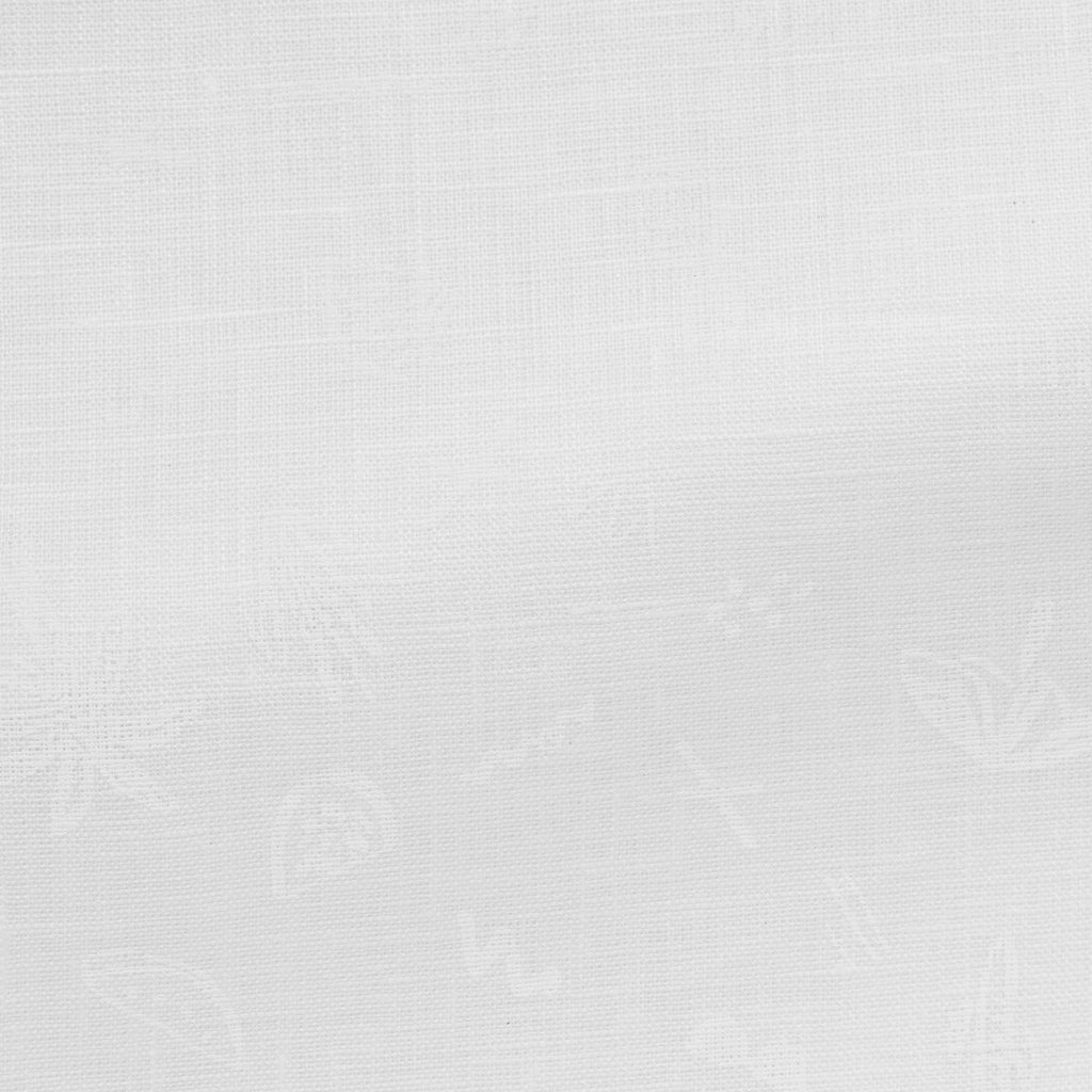 White-Linen-With-Tonal-Paradise-PrintPC09173gr Fabric