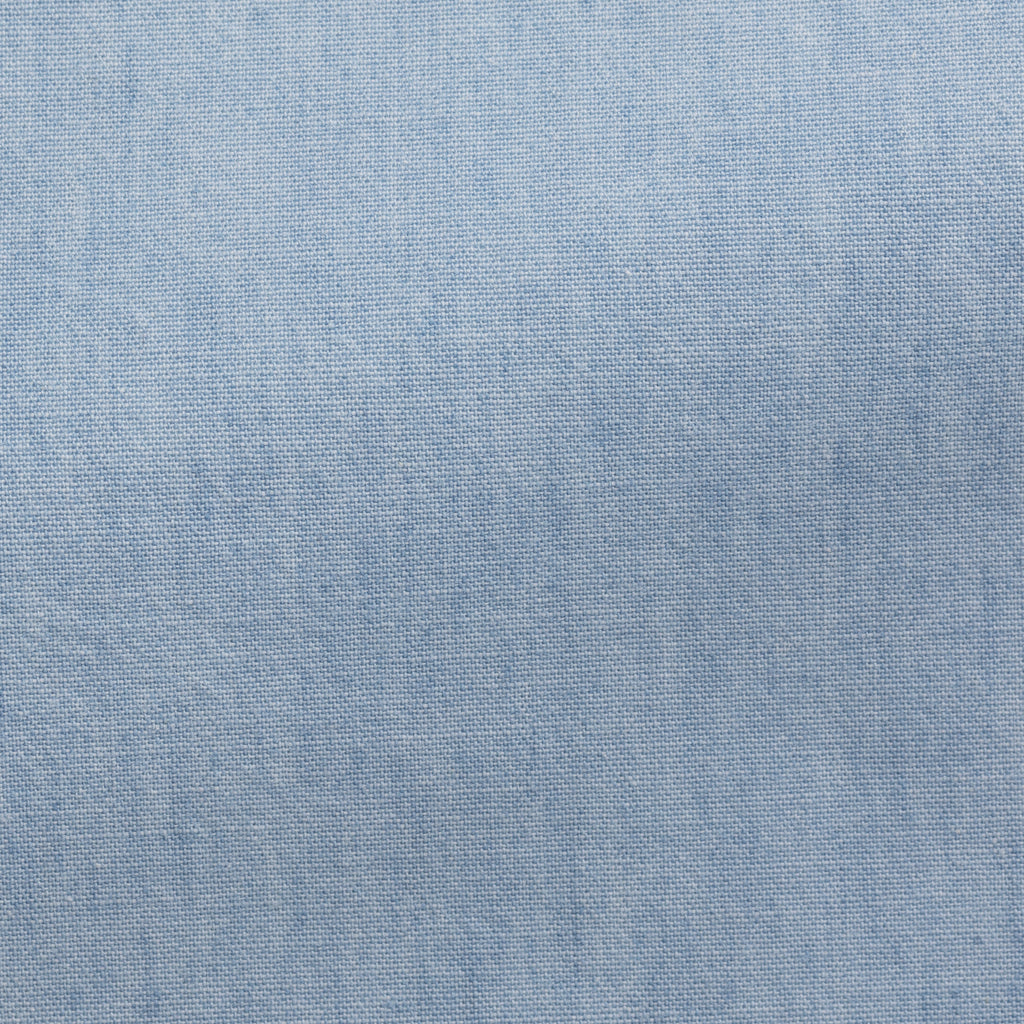 Light Blue Casual Washed Cotton Denim Plain Weave