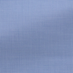 Thomas Mason Lightweight Two Ply 100/2 Egyptian Cotton Poplin White & Cornflower Micro Houndstooth