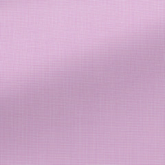 Thomas Mason Lightweight Two Ply 100/2 Egyptian Cotton Poplin White & Purple Micro Houndstooth