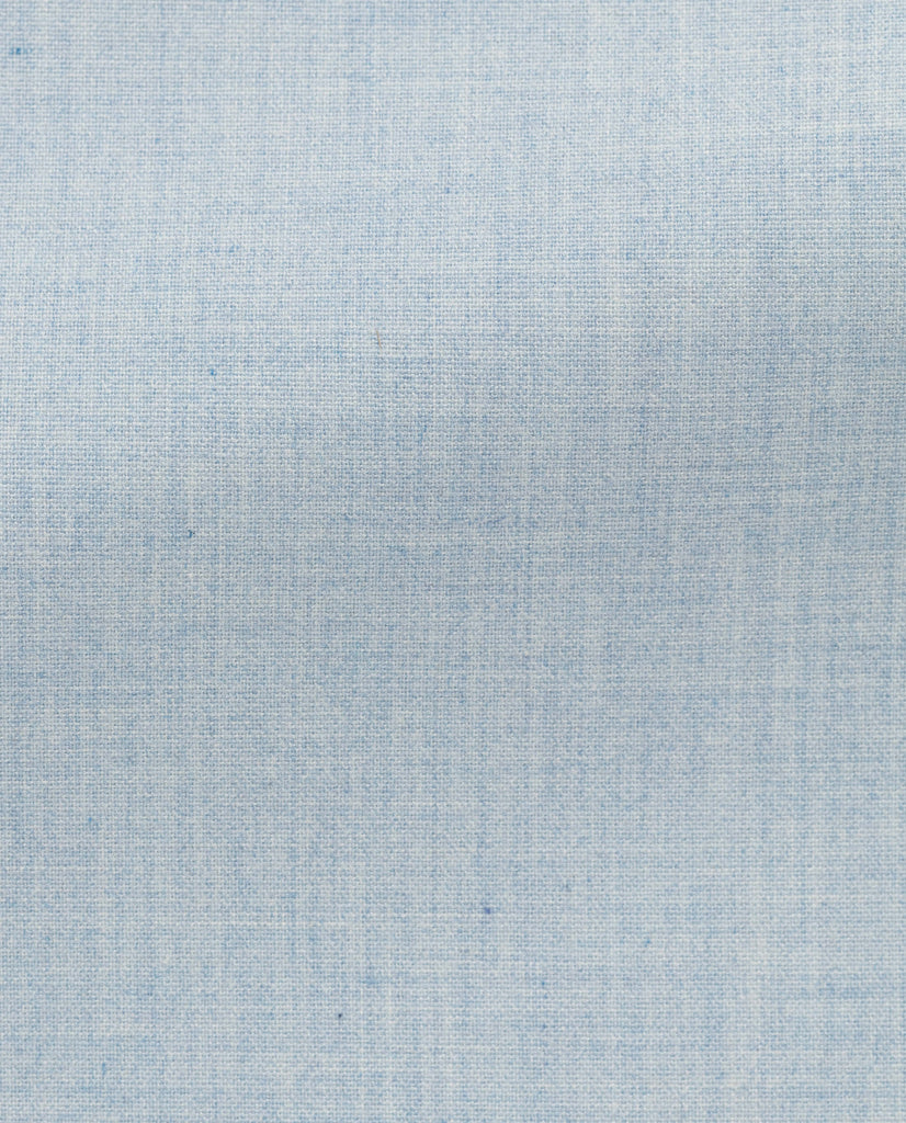 Canclini Light Blue Organic Cotton Flannel Plain Weave