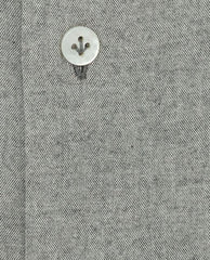 Canclini Light Grey Organic Cotton Flannel Plain Weave