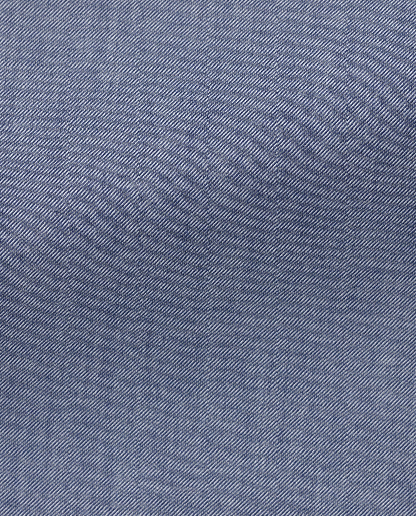 Canclini Mid Blue Natural Stretch Organic Cotton Fine Twill Flannel