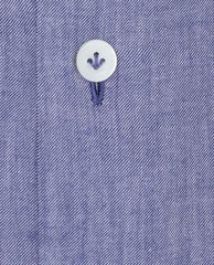 Canclini Mid Blue Natural Stretch Organic Cotton Fine Twill Flannel