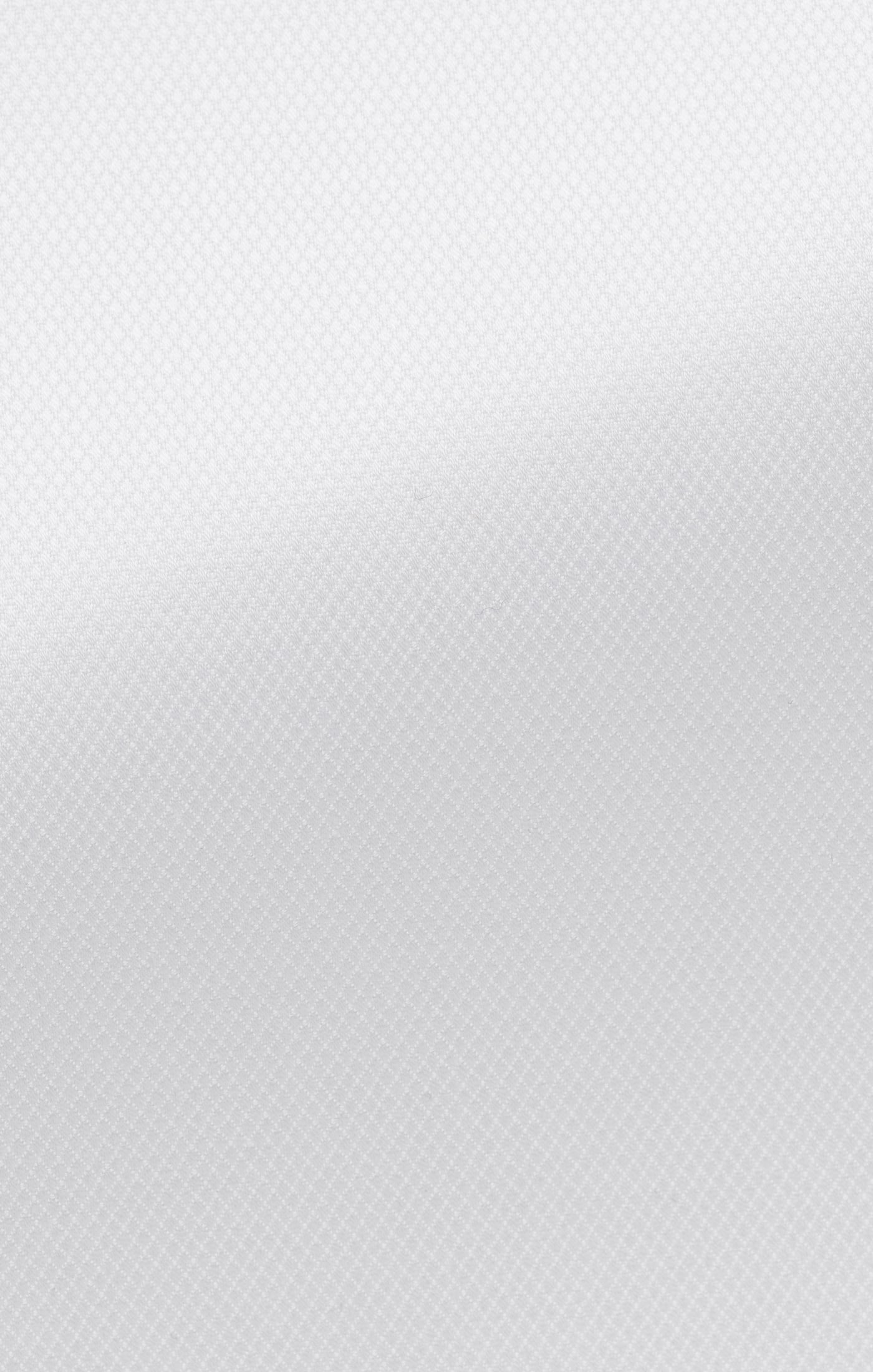 Albini Yoga Duke White Two Ply 100/2 Egyptian Easy Care Natural Stretch Cotton Dobby