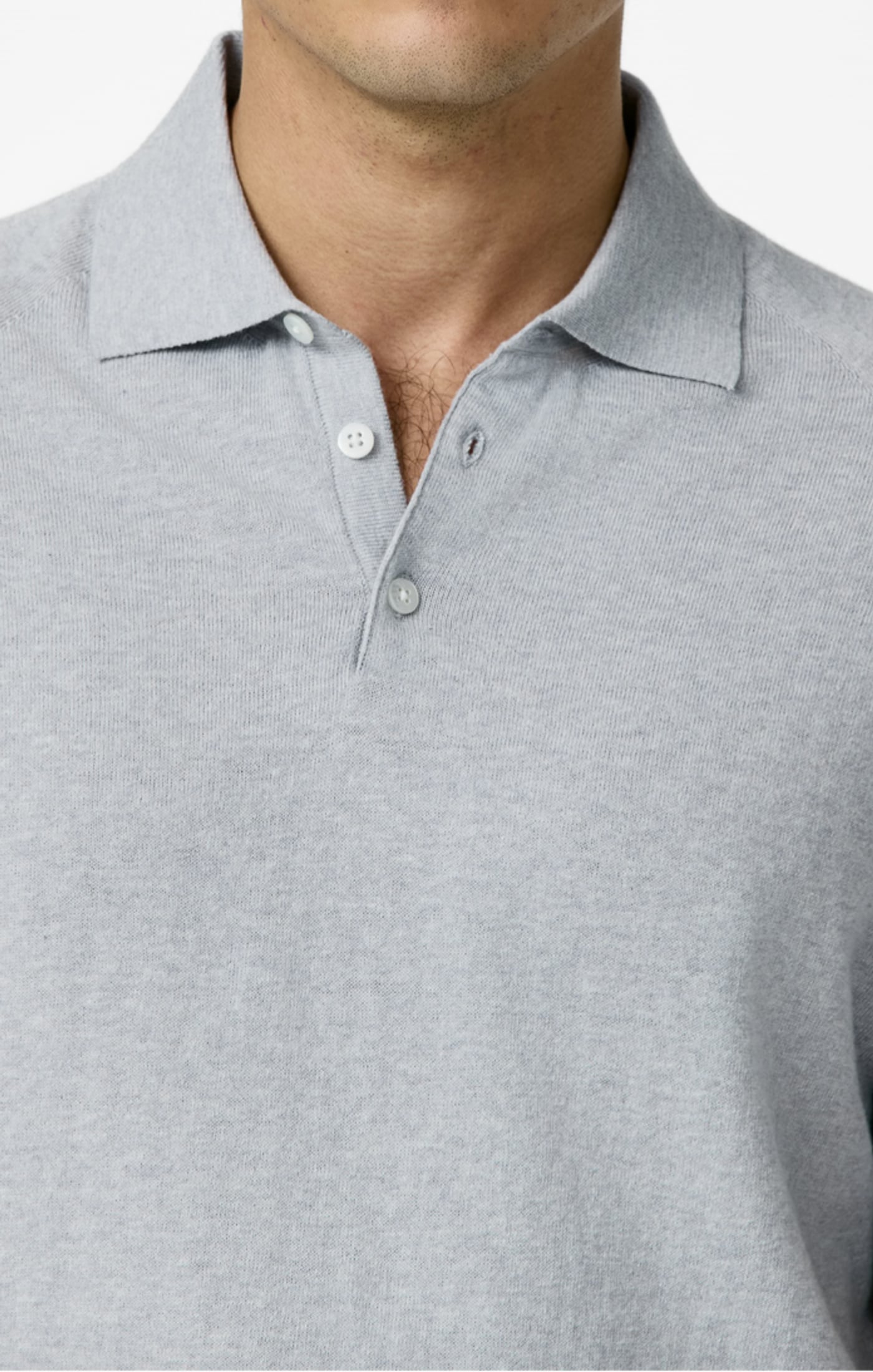 Soft Blue Mélange Cotton