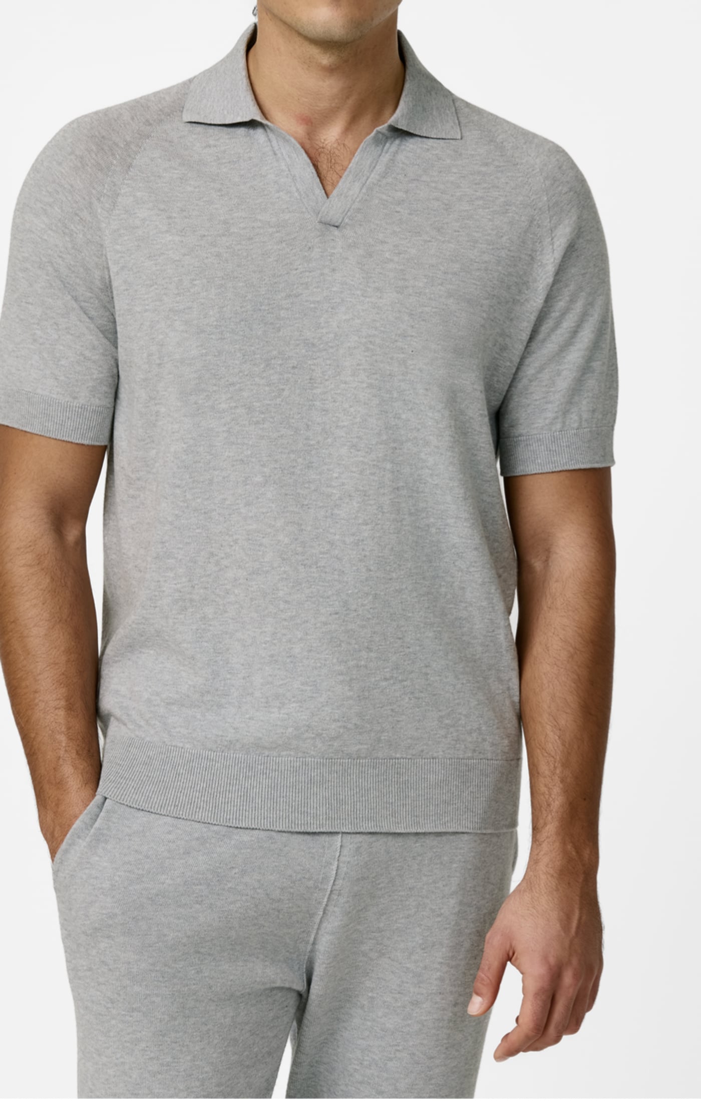 Silver Grey Mélange Cotton