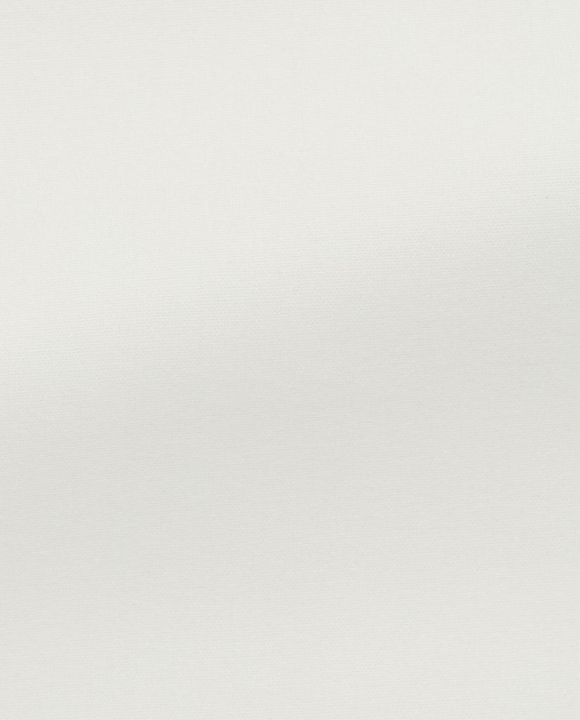 Canclini White Organic Cotton Flannel Plain Weave