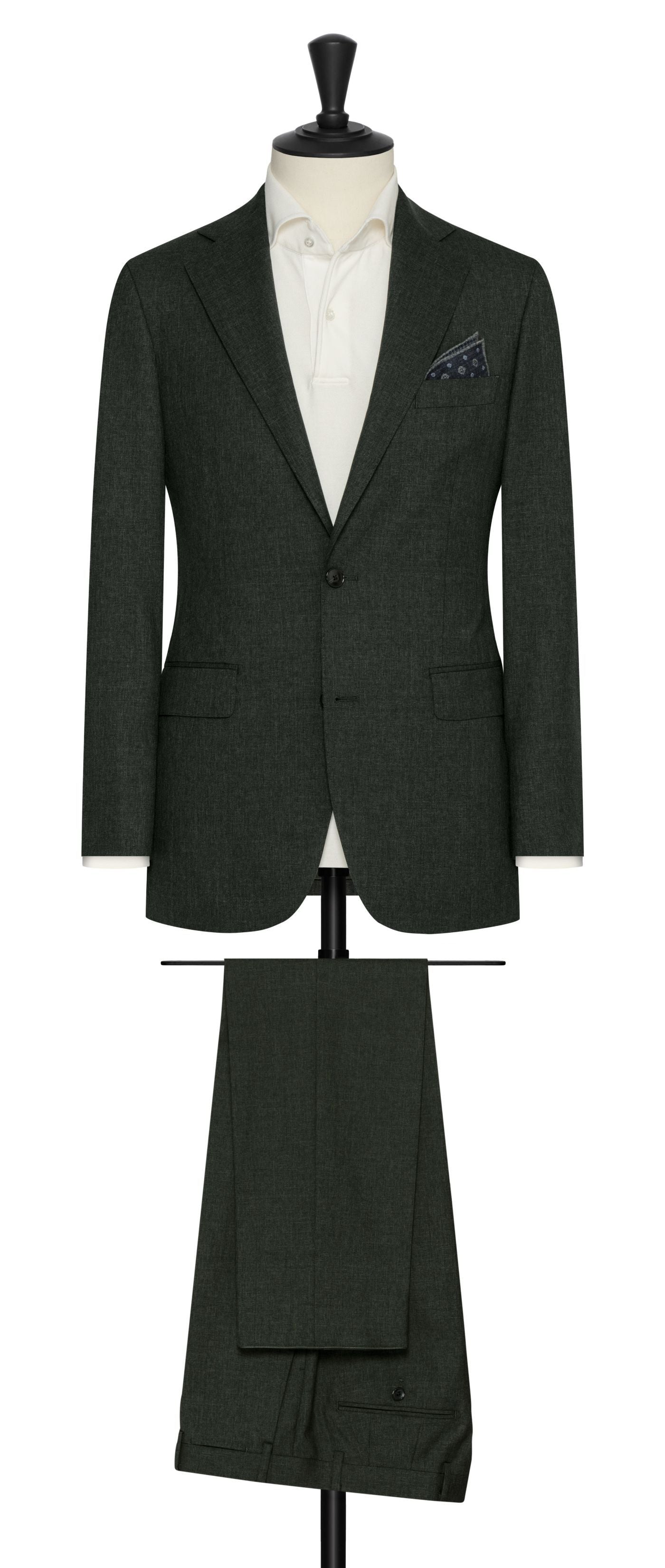 Reda Clear Cut Forest Green Wool