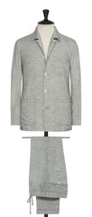 Carlo Barbera mixed grey stretch wool lyocell cashmere blend twill Inspiration
