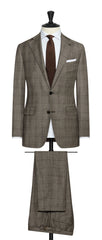 Loro Piana Cedar Brown S130 Wool With Glencheck And Windowpane Inspiration