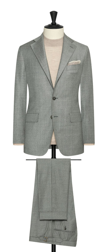 Trabaldo Togna Smoke Grey S120 Wool Twill With Brushed Look Inspiration