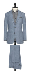 Carlo Barbera Royal Blue Off White Wool Cashmere With Glencheck Inspiration