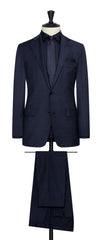 Loro Piana Two Blue Stretch Wool Houndstooth Inspiration