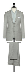 Carlo Barbera Light Grey S130 Wool Plain Weave With Tonal Stripe Inspiration