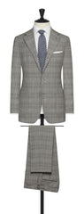 Drago Ivory S130 Wool With Grey Glen Check Inspiration