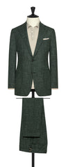 Loro Piana Dark Green Wool Silk Linen Inspiration