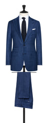 Reda Blue S130 Wool Fancy Weave Inspiration