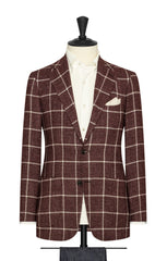 burgundy mouliné with white windowpane Inspiration