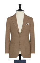 Botto Giuseppe camel stretch faux knit wool silk Inspiration