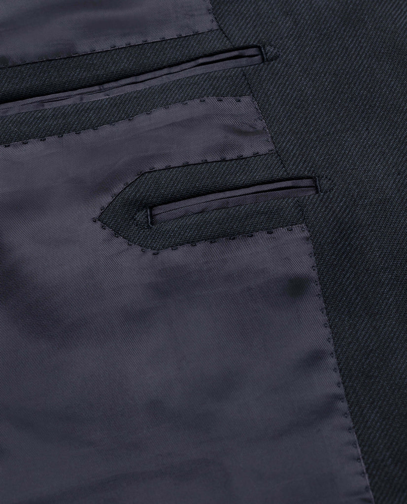 Paulo Oliveira Travel Jacket Midnight Blue Stretch Merino Wool