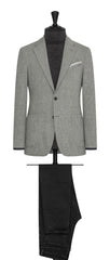 Botto Giuseppe steel grey faux knit stretch carded wool cashmere Inspiration